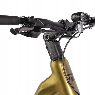 Rower elektryczny MAXBIKE SAGA / pearl gold - obrazek 10