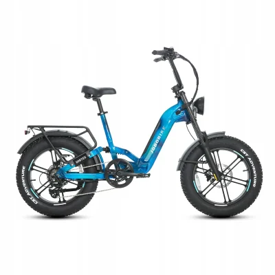 Rower elektryczny JOBOBIKE Vortex 15Ah / niebieski - obrazek 1