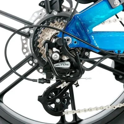 Rower elektryczny JOBOBIKE Vortex 15Ah / niebieski - obrazek 6